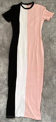 SHEIN - dress size S in pink/black/white long and elegant