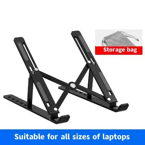 Foldable Laptop Stand for 17-Inch Notebooks Portable Adjustable Computer Bracket