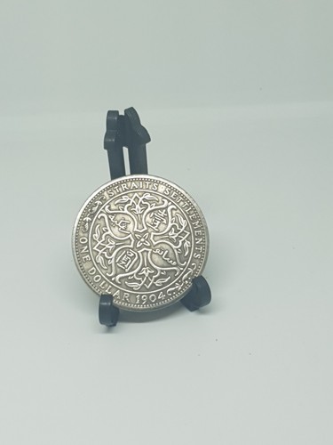 "1904" King Edward V11 Silver One Dollar. - Picture 2 of 4