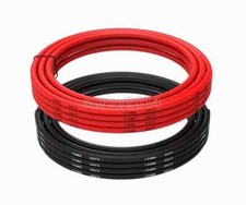   12 AWG Gauge Wire Silicone Flexible Copper Stranded Cables For RC Black  Red