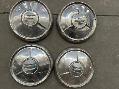 Set Of (4) Used Small Hubcaps For 1954 Chevrolet | eBay