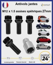 BIMECC Smart Rad-Schloss-Muttern Schwarz M12x1.5 Kugelsitz 27mm 4 Stück
