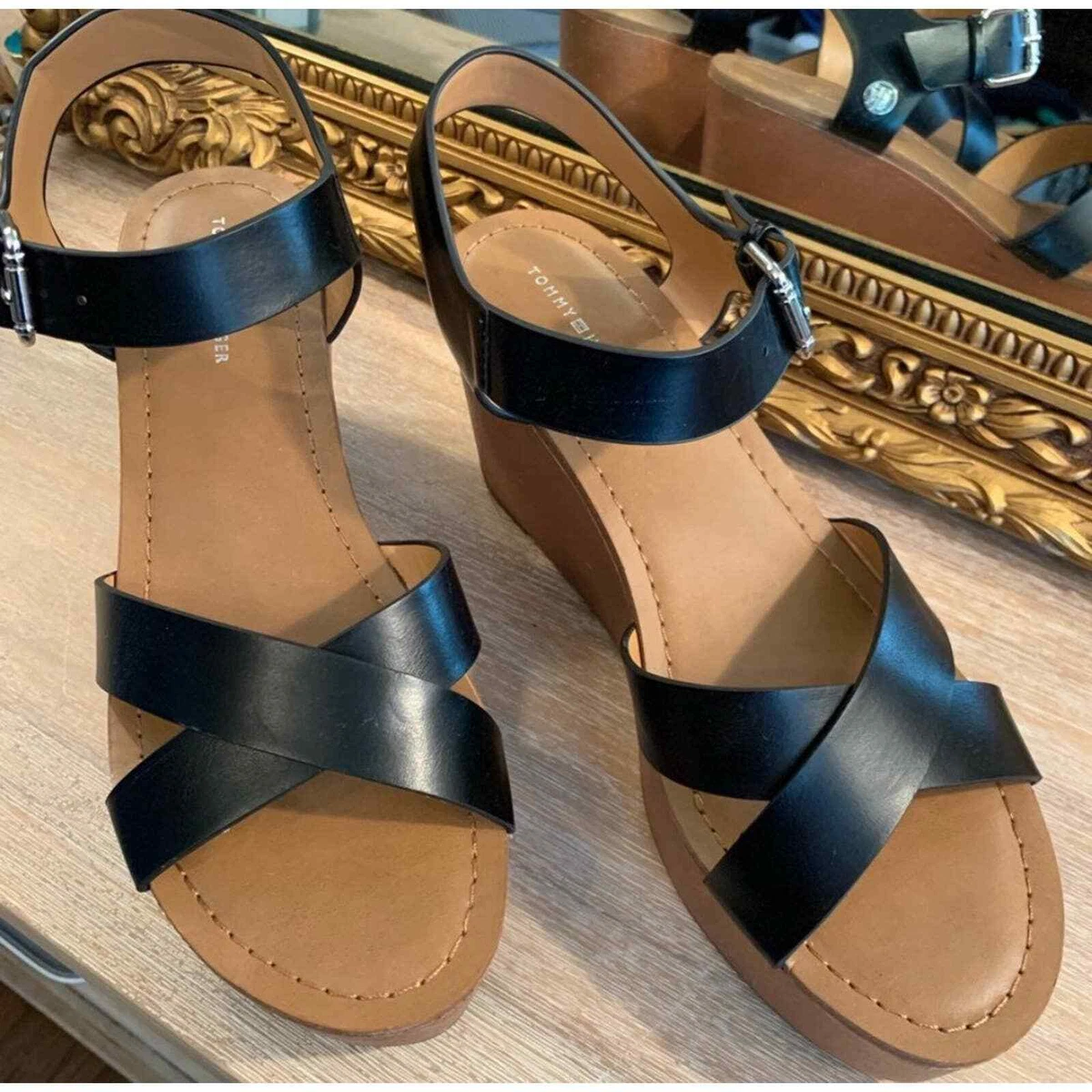 Tommy hilfiger wedge cheap sandals sale