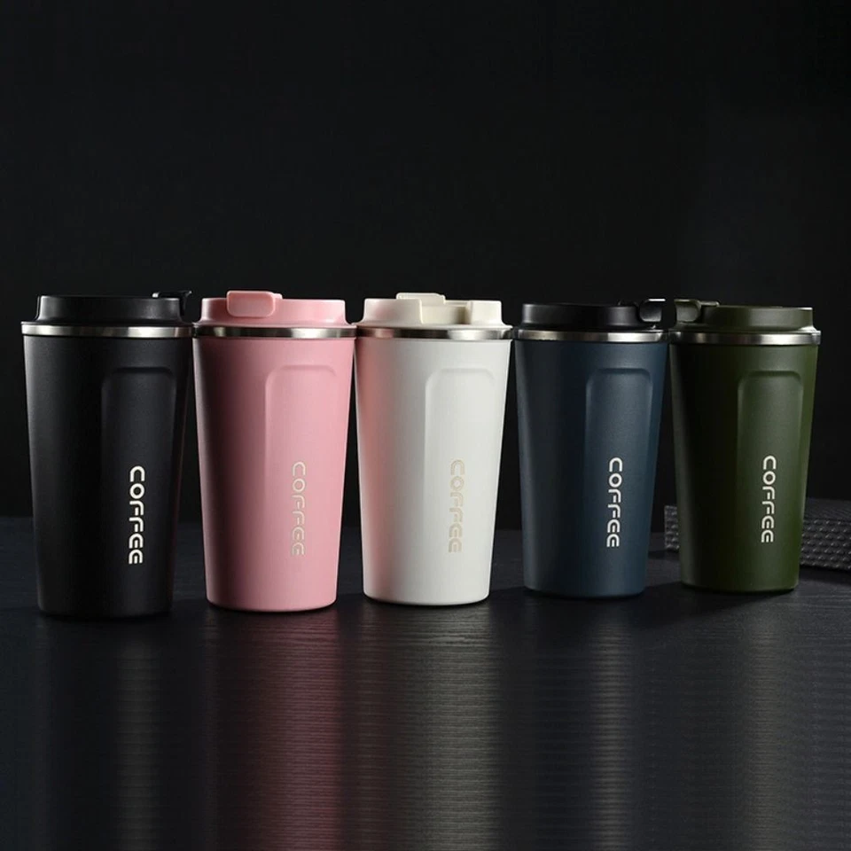 Stainless Steel Travel Thermal Cup 380/510ML Coffee Thermos Mug Office Home - Image 3 of 4