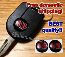 2x Logo Saleen Key Fob Emblem Mustang 302 Tesla Bronco 16mm Resin Sticker