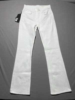 Rag & Bone Women's Size 24 Peyton Mid-Rise Bootcut Optic White Jeans 27x32