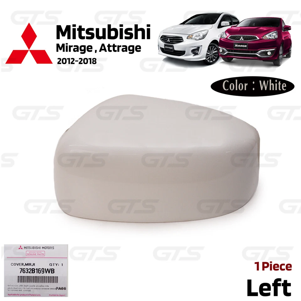 Lh Door Side Rear View-Mirror Cover Cap For Mitsubishi Mirage Attrage 2012 2018 - Image 4 of 4