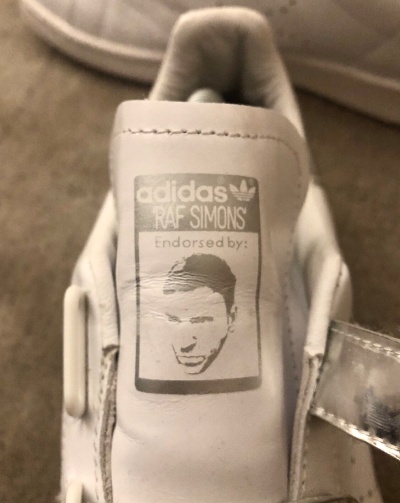 Rare Limited Edition Adidas Stan Smith x RAF Simons Strap Trainers Size UK 6 image 5