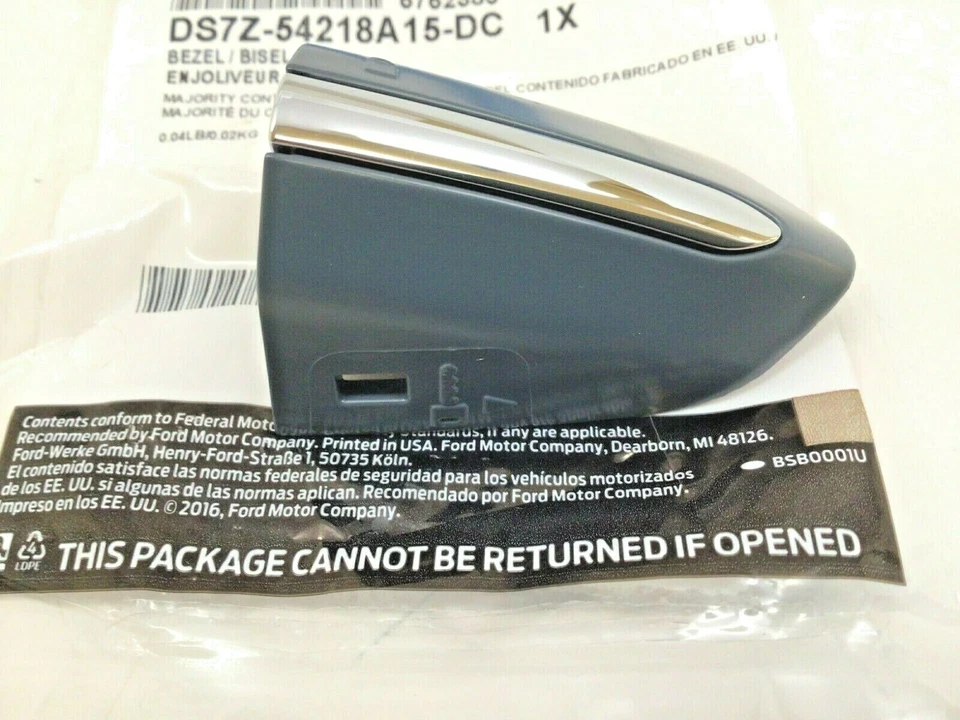 Ford Edge Fusion LH manija de puerta del lado del conductor tapa de extremo bloqueo cubierta de cilindro nuevo OEM Foto 2 de 4