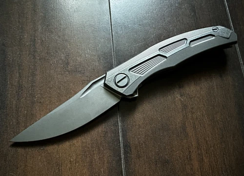 Shirogorov Quantum Gen 2 SLIM Titanium Flipper Folding Knife w/ M390 Blade