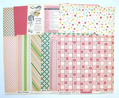 October Afternoon MODERN HOMEMAKER 12 x 12 Collection Scrapbook Paper SINGLES