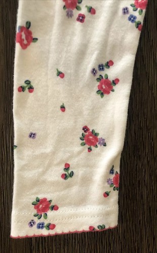 Carter's Kleinkind Mädchen weiß Blumen Frühling Pyjama Größe 5T 2-teiliges Set - Bild 6 von 12