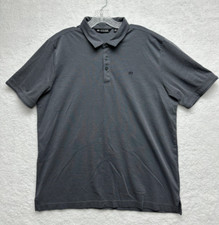 Travis Mathew Polo Shirt Mens XL Gray Short Sleeve Golf Casual Cotton Blend