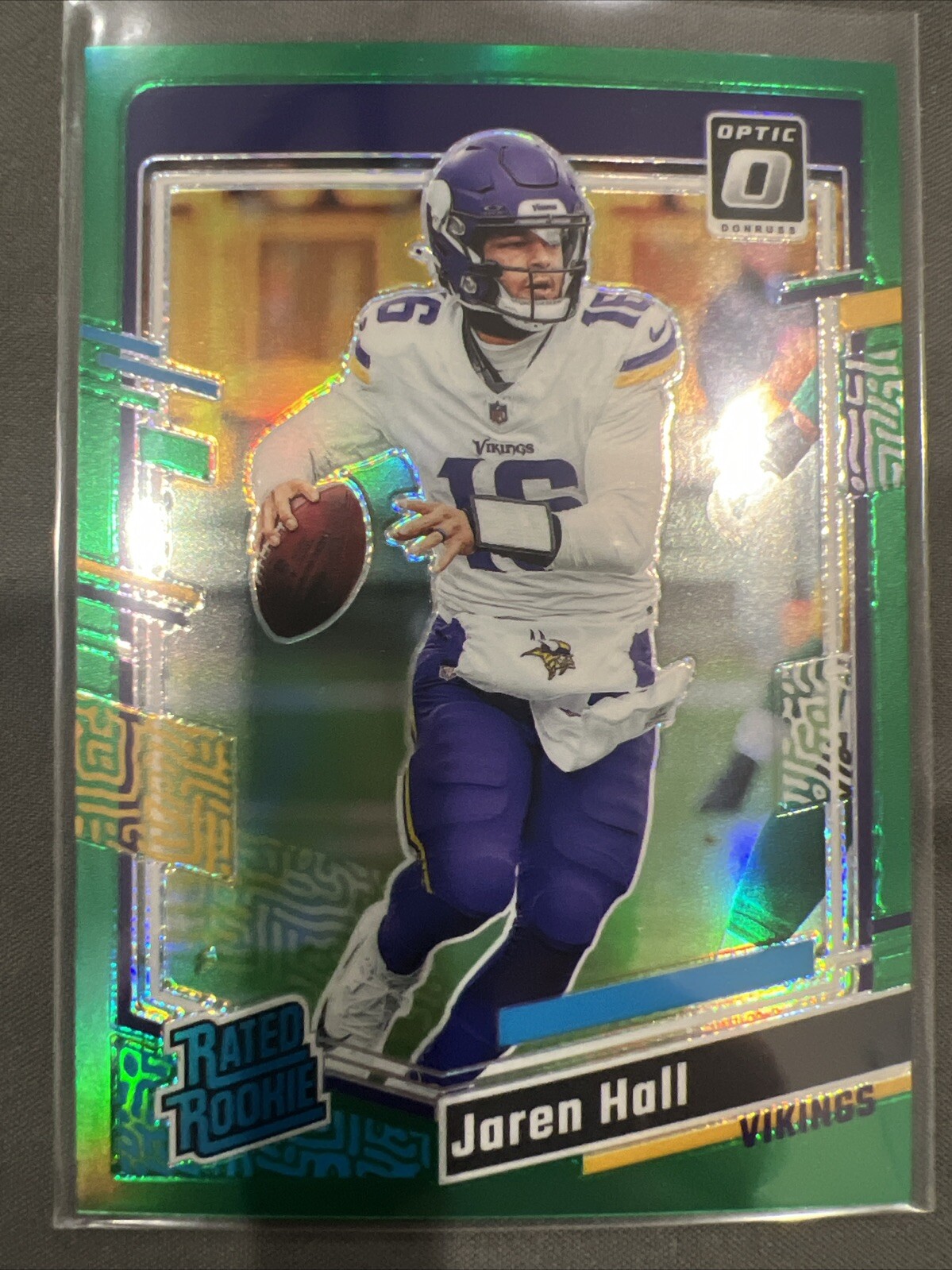 2023 Donruss Optic Green Jaren Hall /5 Vikings #270 Rated Rookie RC Vikings 🔥🏈