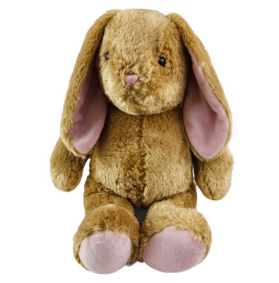 Build a Bear Classic Bunny Rabbit Plush Stuffed Animal 15'' Tan Pink Floppy Ears