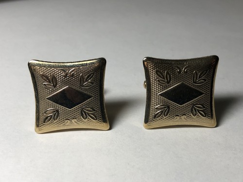 Vintage Stetson 5th Ave. cufflinks Gold Color - Picture 3 of 4