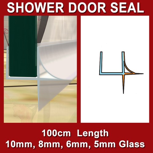 SHOWER SCREEN DOOR PLASTIC STOP WATER SEAL STRIP 10MM 8MM 6MM 5MM GLASS XSHAPE eBay