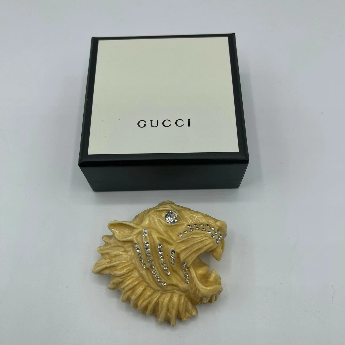 超希少　GUCCI　タイガー　ブローチ　イエロー Gucci Fashion Brooches for sale | eBay