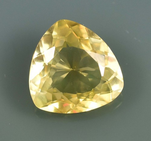 Natural 12.60 Ct Yellow Montana(USA) Sapphire Certificate Loose Gemstone - Picture 2 of 4