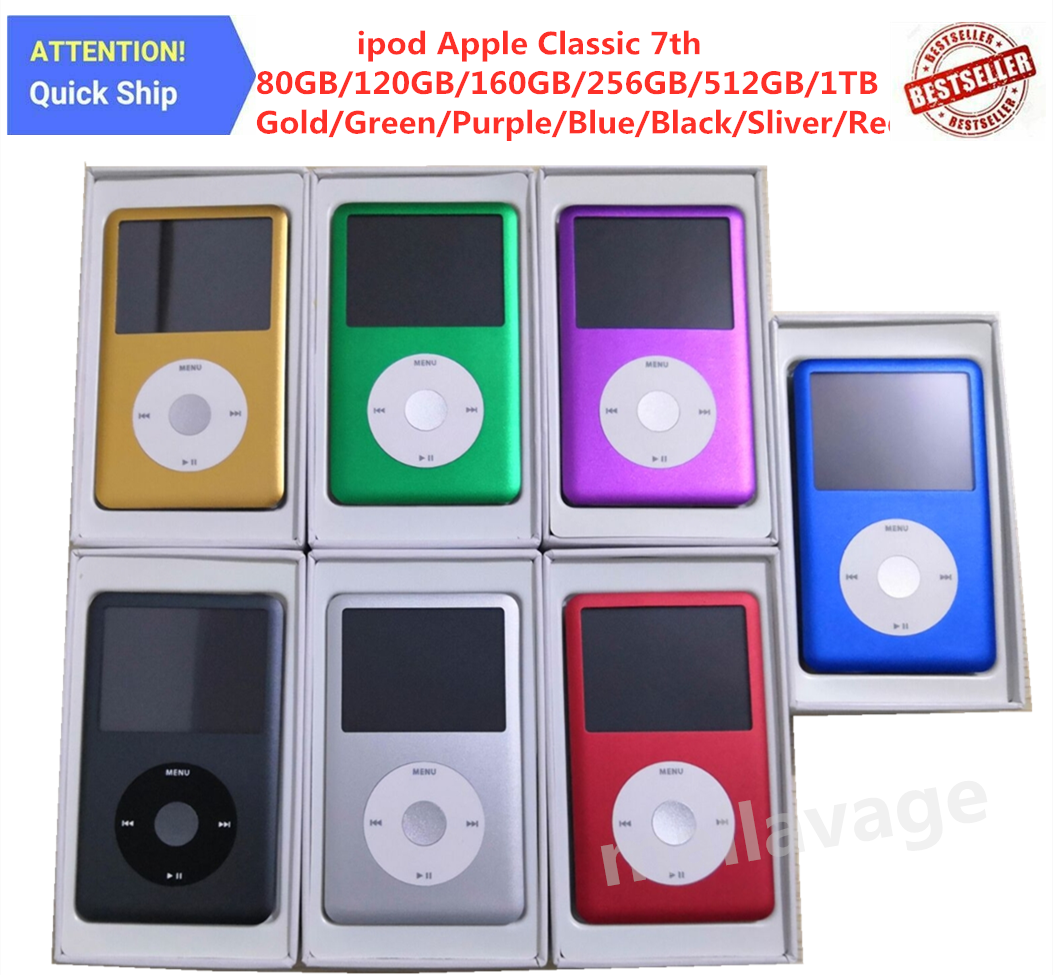 NEW, Apple iPod Classic 5th 6th 7th generation 80 120 160 256 512
