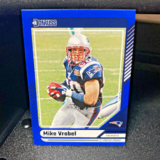 🔥Mike Vrabel 2024 Donruss Football Blue Press Proof #97 New England Patriots