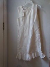 NWT WINTER WHITE CREAM BONNIE JEAN DRESS  MATCHING JACKET EMBROIDERY girls 16