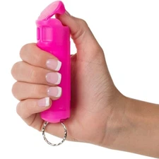 Mace Brand Compact Neon Pink Key Guard Hard Case Pepper Spray Chain