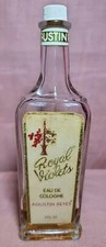 Vintage Royal Violets By Agustin Reyes 5 Oz Eau De Cologne Glass Bottle