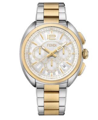 FENDI TIMEPIECES Momento Chronograph White Round Dial