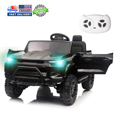 #ad 24V Kids Ride On Pickup Truck 2 Seater Electric Car W 1100W Motors amp; Remote BK $286.39