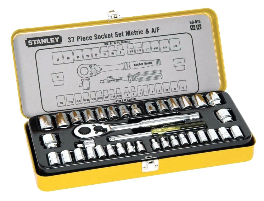 Stanley 37 online piece socket set
