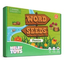 Melby Toys Word Seeds Phonics Game   Fun Reading  Board Games for Kids Ages ...