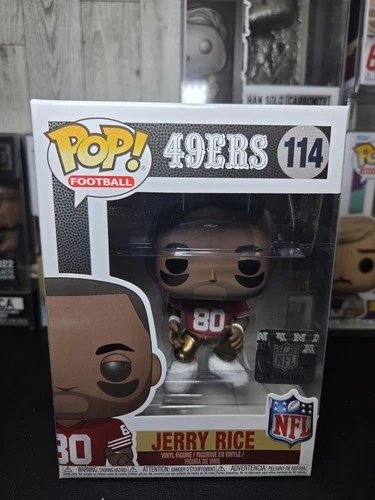 Funko Pop Football NFL Edition 49ers Jerry Rice #114 Mint With Protector