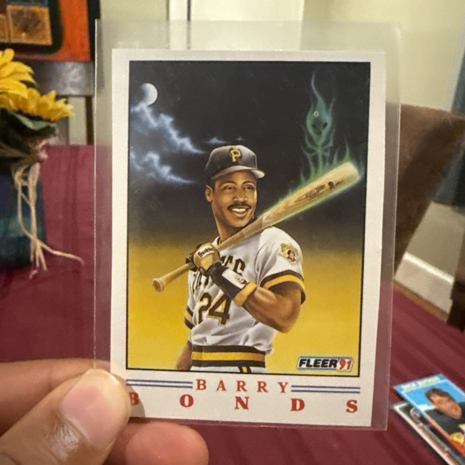 1991 FLEER BARRY BONDS PRO VISIONS INSERT #1