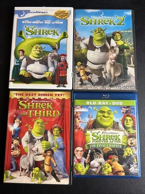 Shrek Complete 4 Movie DVD Lot: 1 2 3 4 Final Chapter ~ Very Good | B2G1FREE