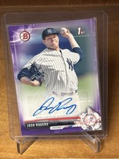 2017 Bowman - Retail Prospect Autographs Josh Rogers #PA-JR Purple 245/250