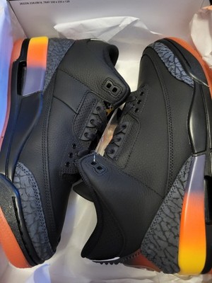 Nike Air Jordan 3 Retro J.Balvin Rio Black Sunset, Größe EU40,5