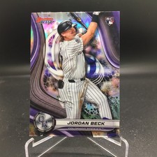 Jordan Beck 2024 Bowman's Best Refractors 26 Colorado Rockies Rookie