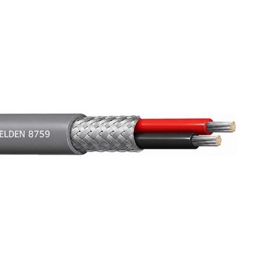 100' Belden 8759 20 AWG 1 Pair Shielded Audio Control Cable PVC Jacket 300V