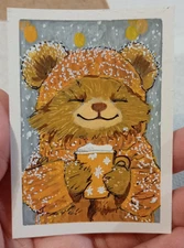 "Hug in a Mug" – Cute Bear ACEO [PRINT]