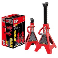 Big Red 2 Ton Steel Car Jack Stands Fit For Automotive Cars 2 Ton Red