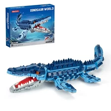 805 Pcs Mosasaur Dinosaur Building Set Sea Creatures STEM Toy Kids Teens Adults