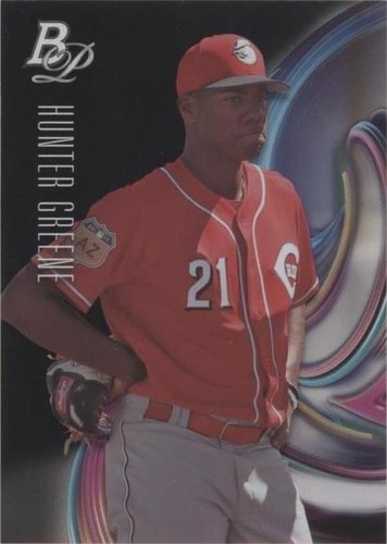 HUNTER GREENE RC 2022 Bowman Platinum Ice Icy Foil Parallel #29