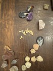 Lot of Crystals Shark Teeth Fossils Pendants Gemstones — photo 2