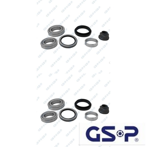 2X Radlagersatz GSP GK3901 2 Radlager Satz Links Rechts Vorderachse Vorne-image
