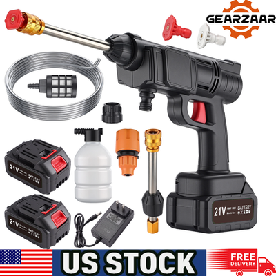 #ad Cordless Portable High Pressure Pressure Water Spray Gun Car Washer Cleaner Tool $30.99