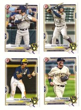 2021 Bowman Prospects - MILWAUKEE BREWERS Team Set 