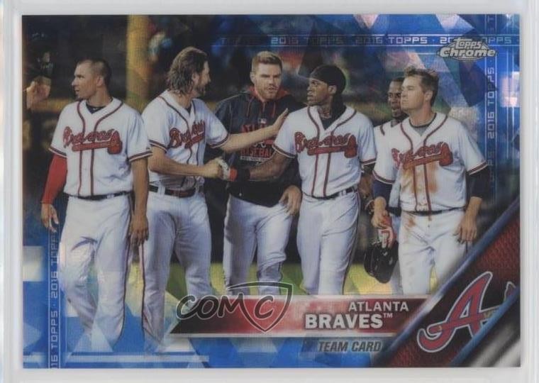 2016 Topps Box Set Chrome Sapphire Edition Atlanta Braves Freddie Freeman 0qm1