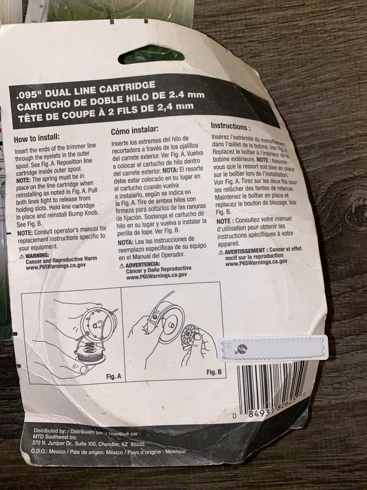 Genuine Parts Troy-Built Remington .095” Dual Line Cartridge. Springs, Caps - Image 4 of 4