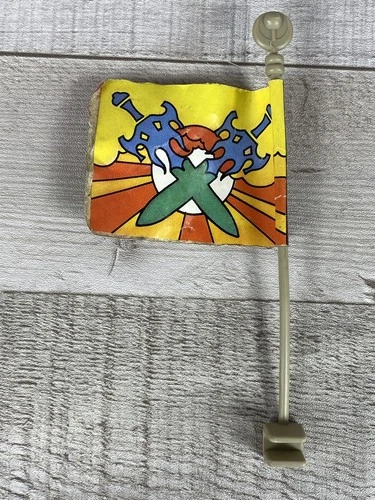 Vintage 80s MOTU He-Man Castle Grayskull (A) Flagpole w/ Flag